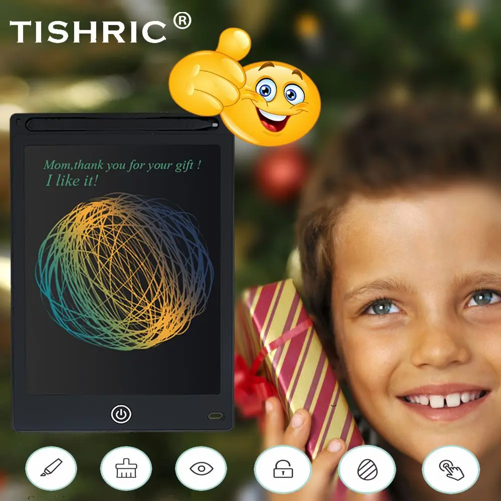 Планшет TISHRIC Graphics ЖК планшет для письма 8 5/10/12 дюймов стираемый цифровой
