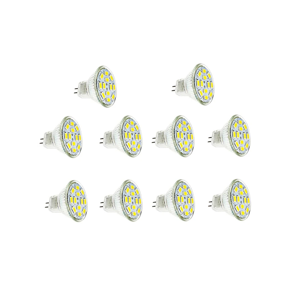 

10 шт. MR11GU4 Мини Светодиодный точечный светильник лампочка 12V 5730SMD 2/ 3/ 5W/9 12/15 светодиодный Высокая яркость холодный теплый белый светодиодный светильник для замены галогеновой светильник