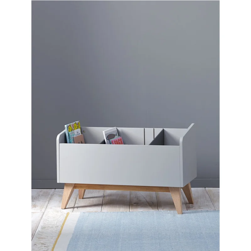 Полная дубовая стойка для журналов детская книжная полка коробка игрушек диван