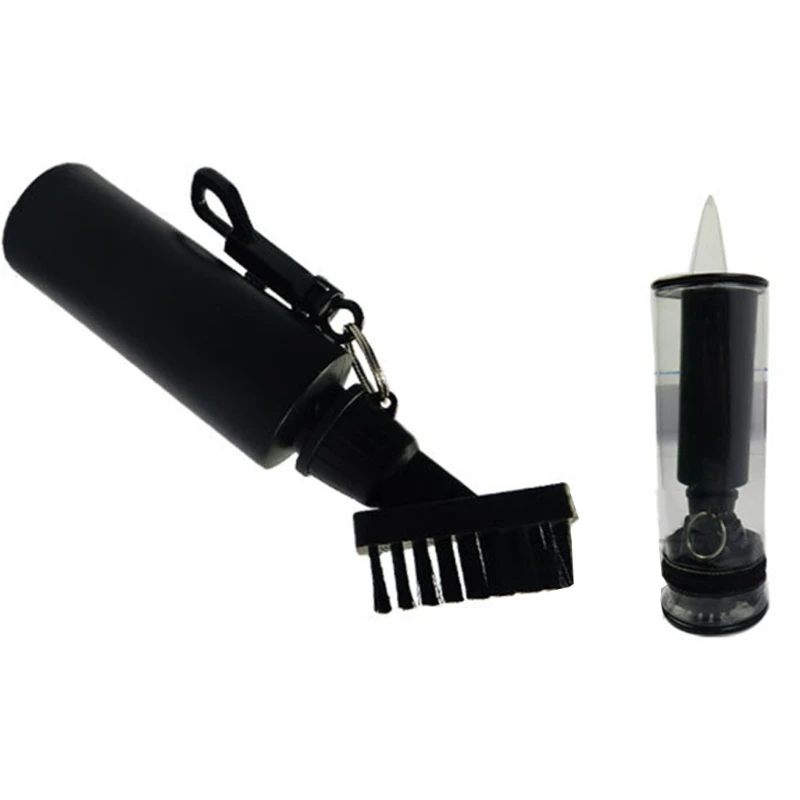 

Golf Club Cleaning Brush with Hook Comfortable Hand Grip Retractable Groove Cleaner for Hanging on Golf Bag Club Groove