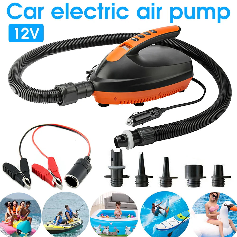 

12V 16PSI Intelligent Inflatable Pump Electric Air Pump For Car SUP Outdoor Paddle Board 2-Stage Electric Inflatable Air Pump