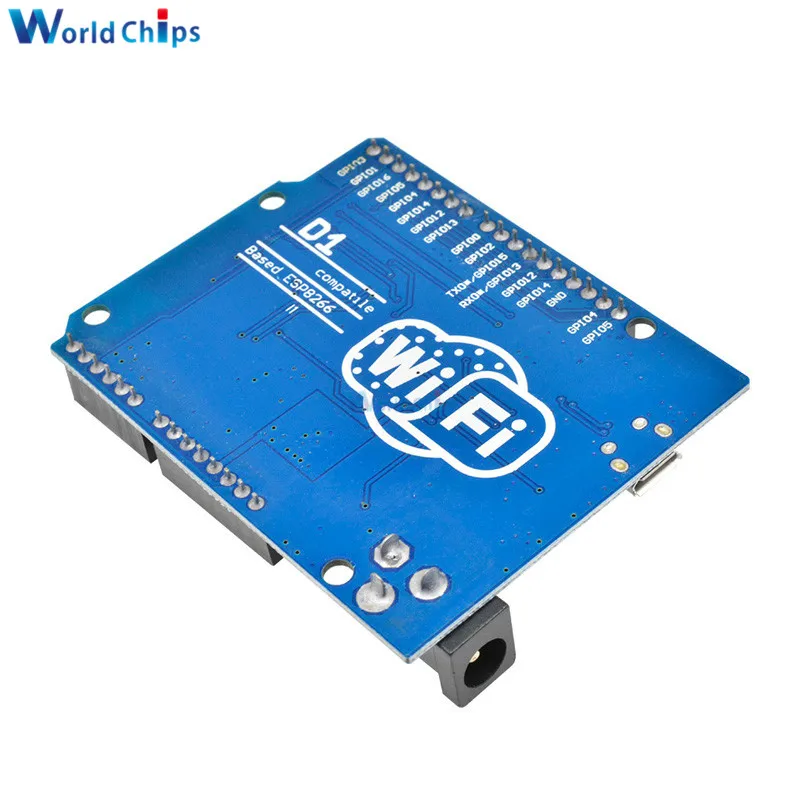 Плата разработки OTA WeMos D1 CH340 CH340G WiFi ESP8266 ESP 12 модуль 3 В 5 в 1A для Arduino IDE UNO R3 Micro USB