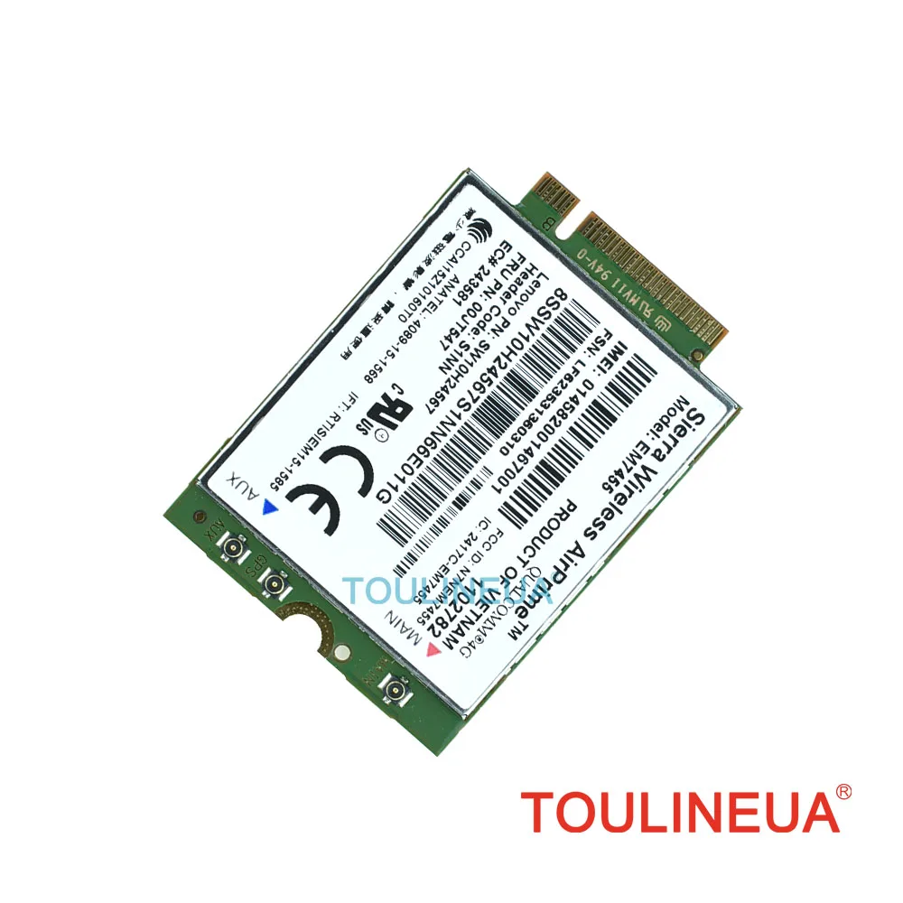 Gobi6000 EM7455 FRU 00JT547 00JT542 FDD TDD LTE 4G WWAN сетевая карта для Lenovo T460 T460p T460s L460 L560 Yoga 260 P40 P50