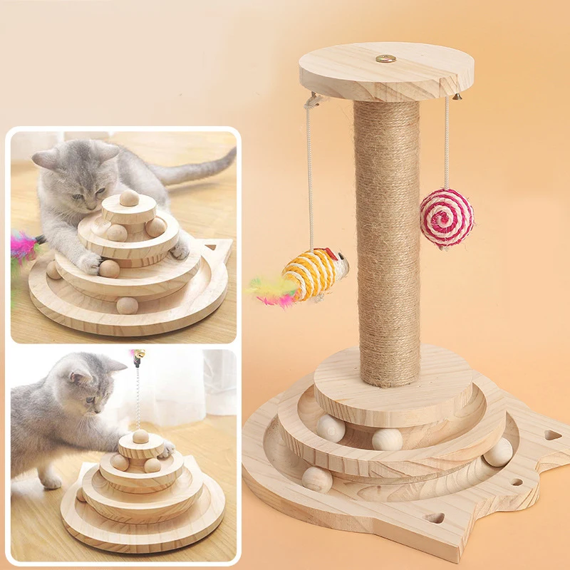 3 уровня игрушка для кошек туннель кошачья мята мышь котенок тренировка