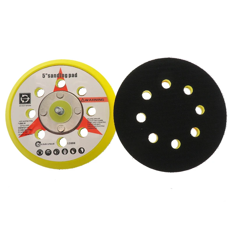 

5 Backing Pad Thread 8 Hole Disc Orbital Palm Sander Sanding Hook Loop Parts UK