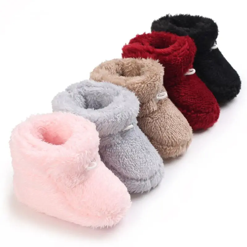 

Baby Winter Cute Shoes Girls Walk Boots Boys Warm Plush Outdoor Kids Shoes Toddlers Prewalker Comfort Soft Newborns Booties