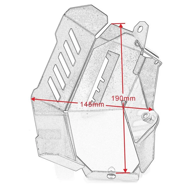 Радиатор мотоцикла воды хладагент восстановления защитный чехол бак для Yamaha MT 09