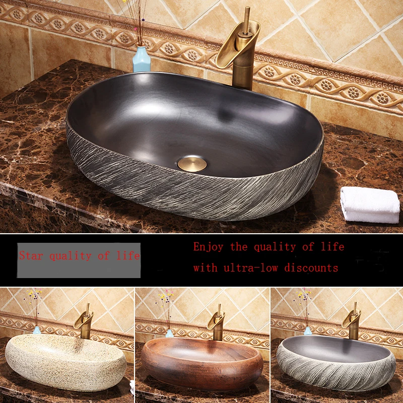 Керамическая раковина для мытья полости рта подходящий набор раковины ванной