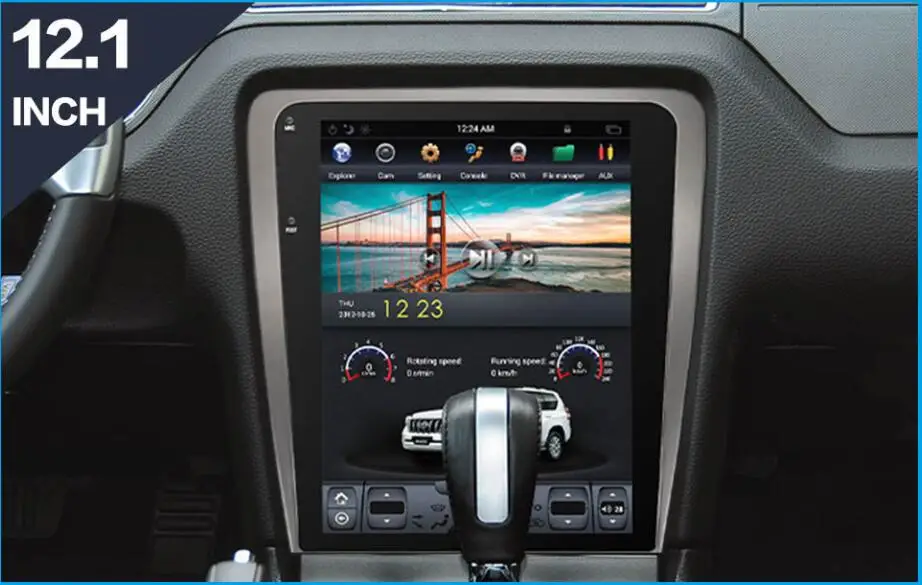 Android 8,1 Tesla стиль автомобильный DVD мультимедийный плеер gps навигация для Ford Mustang 2010- Автомобильный Радио кэш плеер головное устройство лента