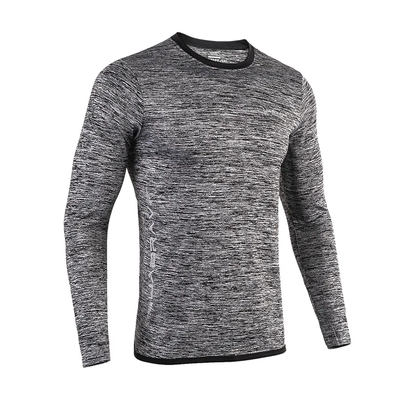 

Spring Autumn Men Long Sleeve Casual Skinny T-shirts Gym Running Tops Breathable Quick Dry Fitness Sportswear Tees S-3XL 2022
