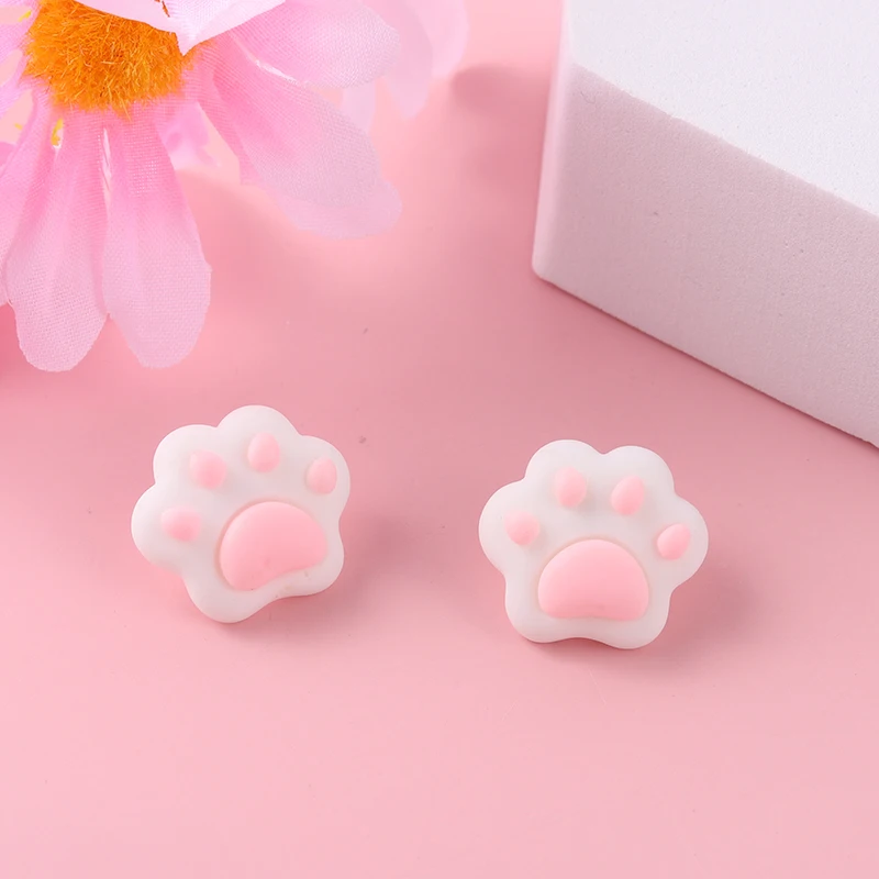 Пластиковые булавки с надписью Meow ~ Paw резиновые Броши изображением животных и