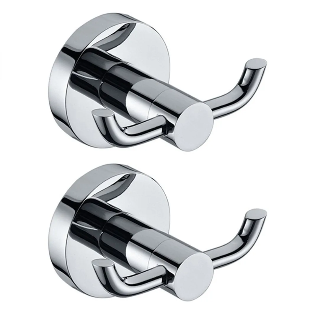 

Office Door Hooks Stainless Steel Towel Towel Holder 2 Pcs 4.7x4.7x7.5cm