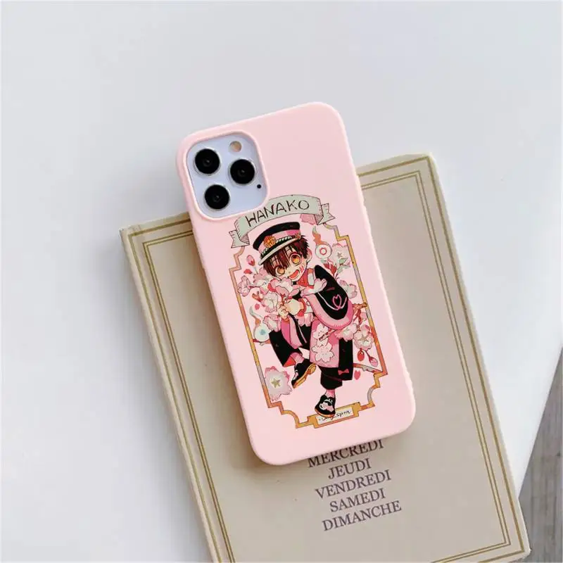 

Toilet Bound Hanako Kun Phone Case Pink Candy Color for iPhone 11 12 mini pro XS MAX 8 7 6 6S Plus X SE 2020 XR