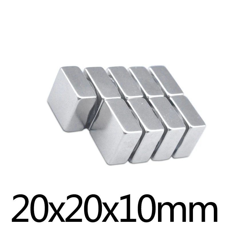 Неодимовый магнит 1/2/3/5/10/20 шт. 20x20x10 мм 20 * 10 шт.|Магнитные материалы| |