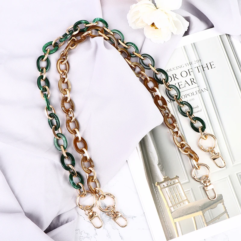 

Acrylic Bag Chain Bag Strap Removable Accessories Colourful Resin Purse Chain