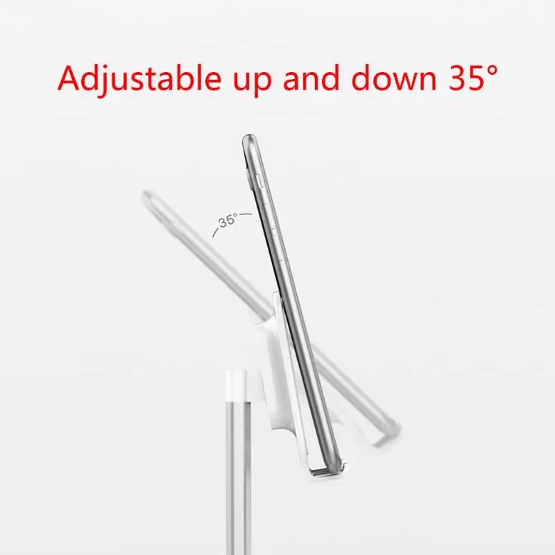 

Telescopic Adjustable Phone Stand Holder Universal Aluminum Desktop Bracket Support Mount for iPhone Samsung Smart Devices