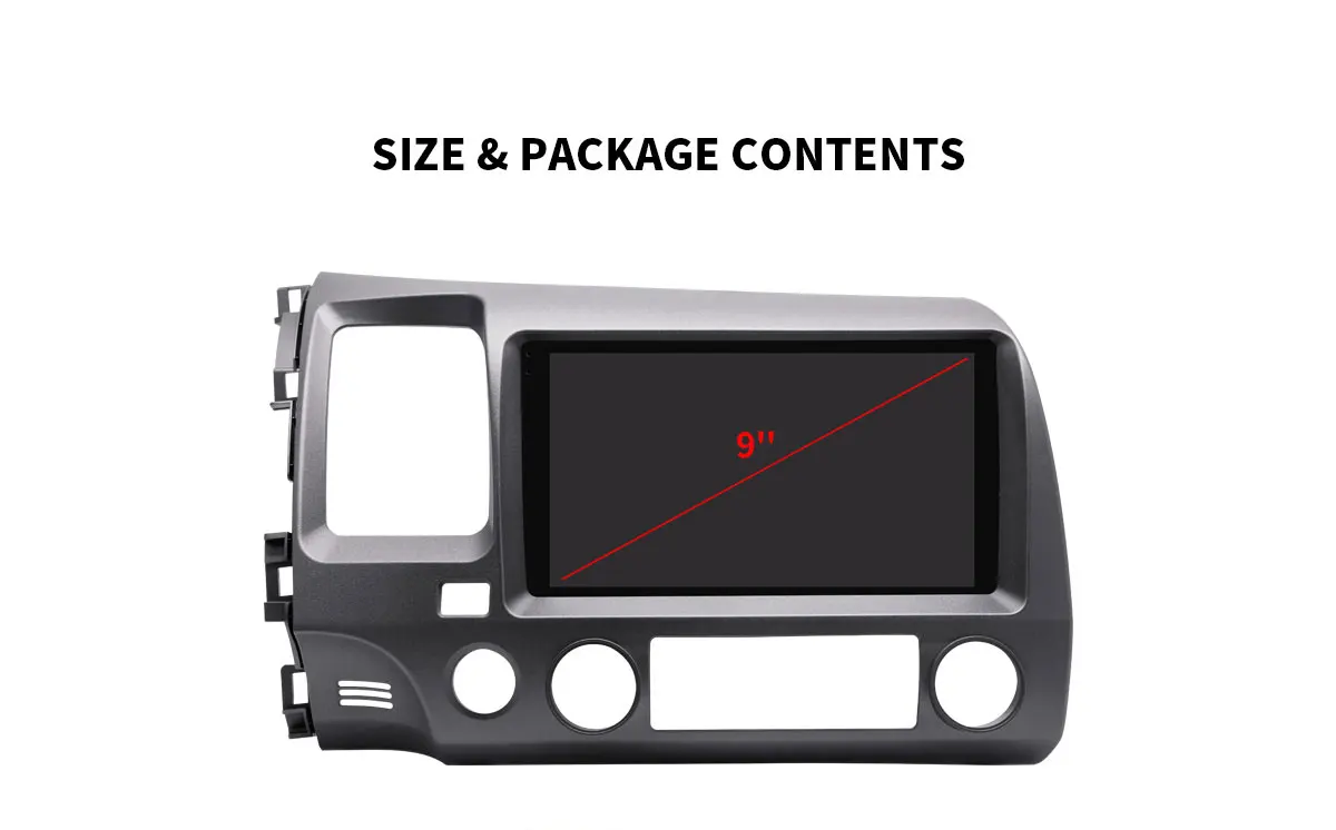 Радуясь android 8,1 автомобильный Авторадио gps стерео для Honda civic 2006-2011 с Carplay Android Авто ips Восьмиядерный 4 Гб ram