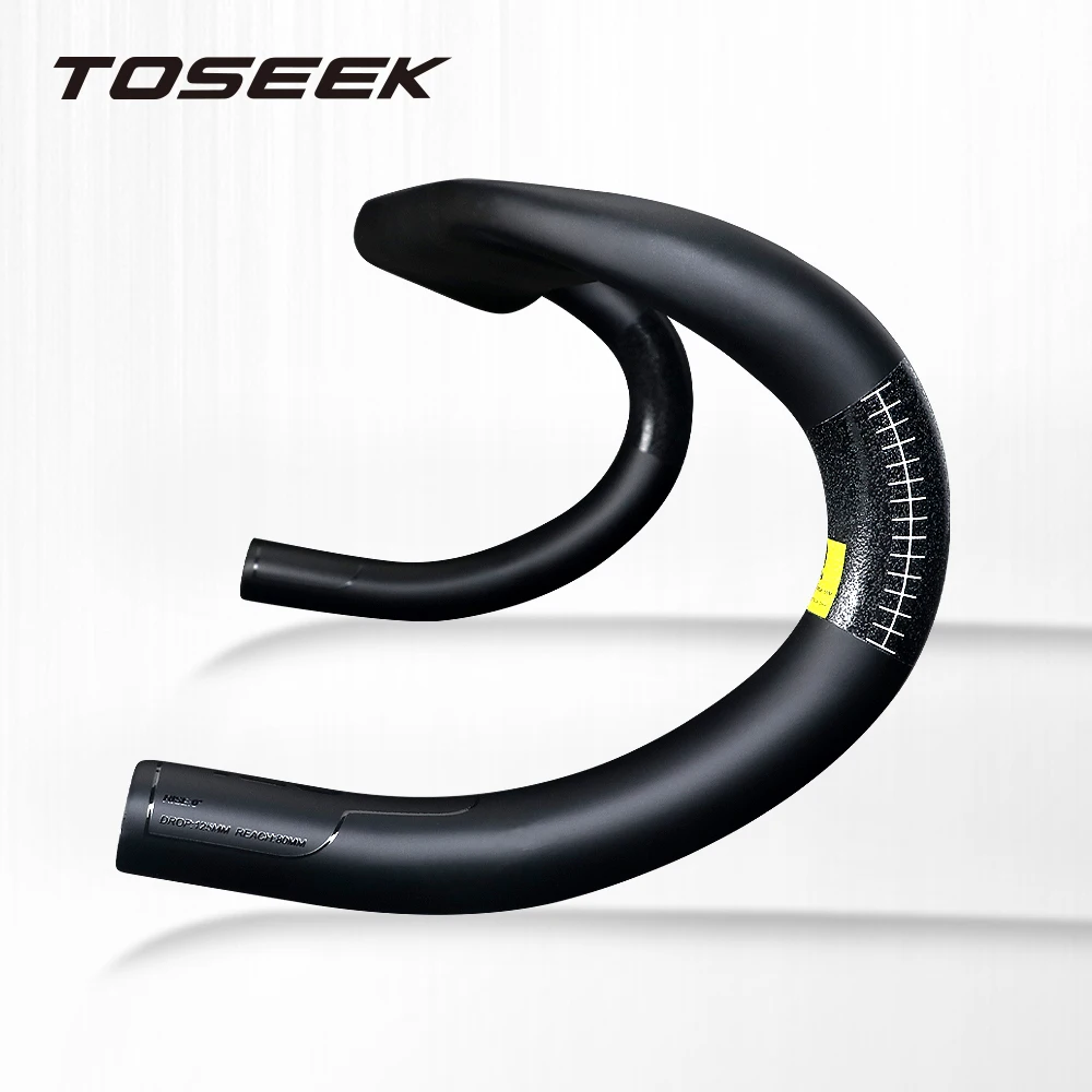 Продажа Руль для велосипеда TOSEEK, из углеродного волокна, со встроенной рукояткой