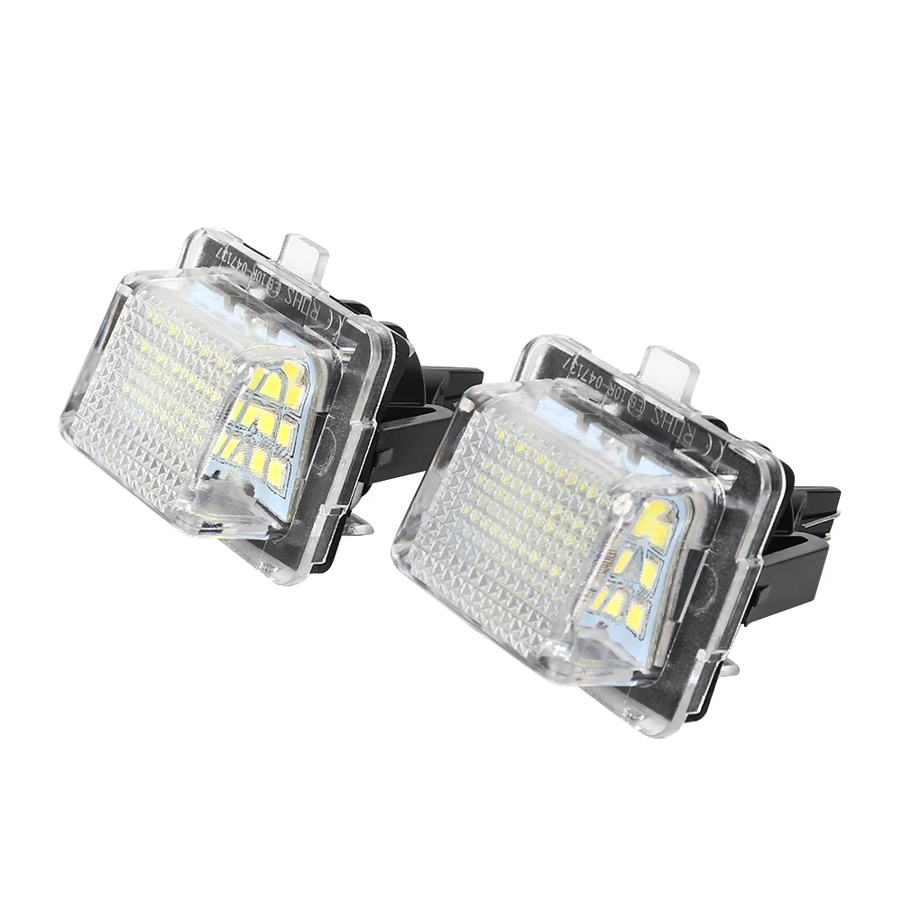 2X светодиодный автомобильный номерной знак светильник аксессуары для Mercedes Benz C E S