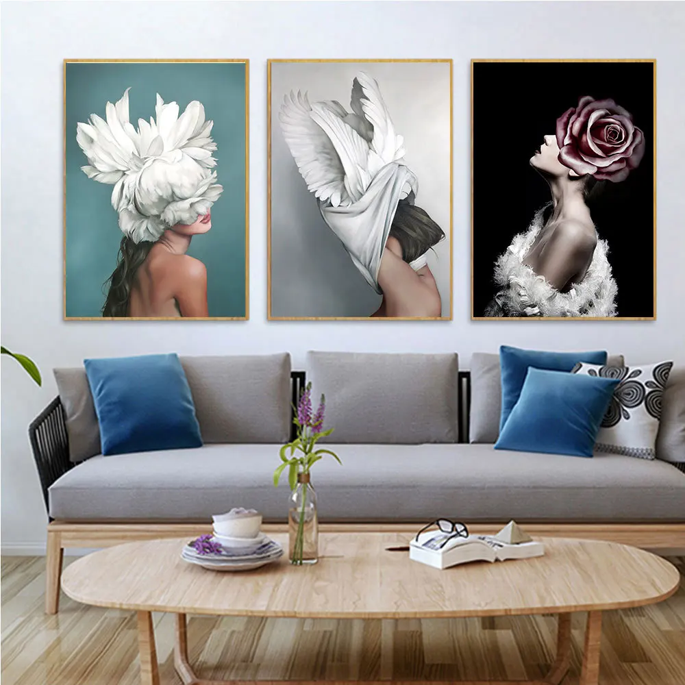 Новая Черно-белая художественная фотография перо фигура маска ручная роспись