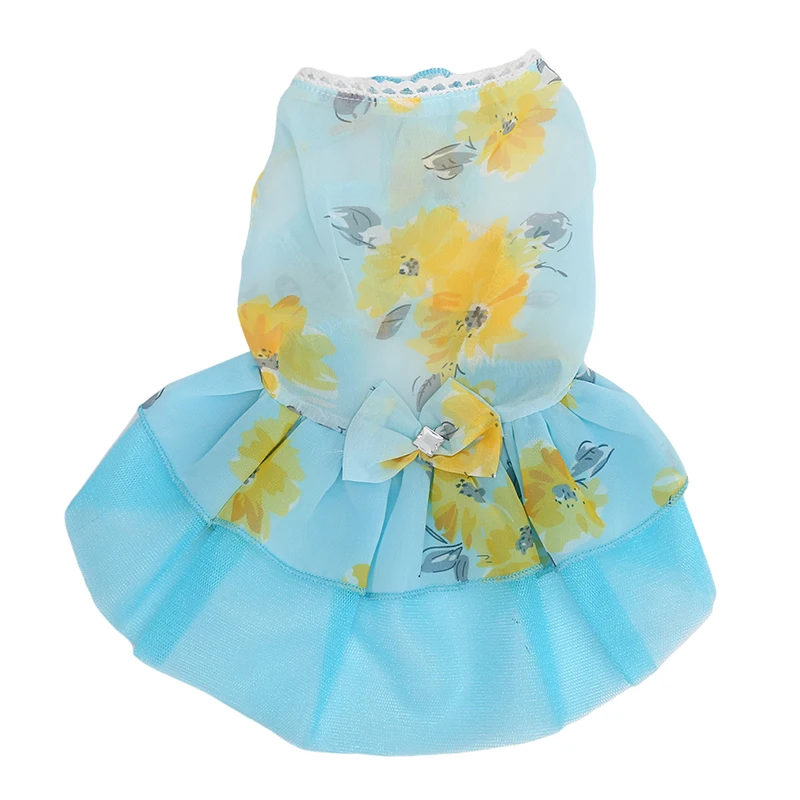 Летняя одежда для чихуахуа мопса щенка кота собак свадебные платья повседневное
