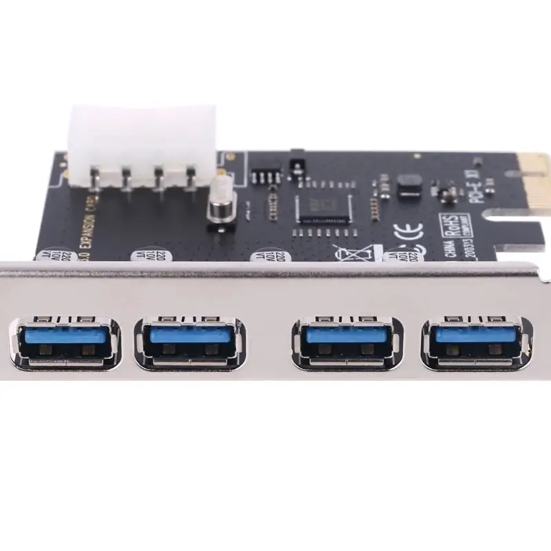 4 порта SuperSpeed USB 3 0 PCI-e PCI Express плата расширения | Компьютеры и офис