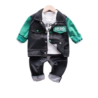 cotton clothes children spring autumn baby boy shirts jacket pants 3pcssets infant outfit kid fashion toddler casual tracksuits