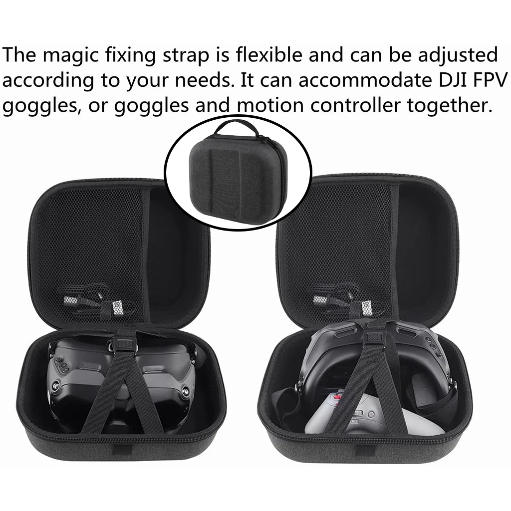 

Портативный чехол для переноски для DJI Glasses V2, чехол для переноски, сумка для хранения, Твердый чехол для путешествий, чехол с ручкой
