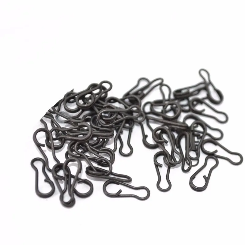 10 шт./лот рыболовные снасти из нержавеющей стали для ловли карпа защелкивающийся