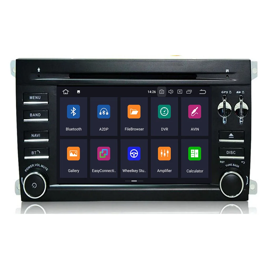 DSP IPS 2 Din Android 10 64G Автомобильный DVD Мультимедиа GPS для Porsche Cayenne 2003 2010 и S GTS