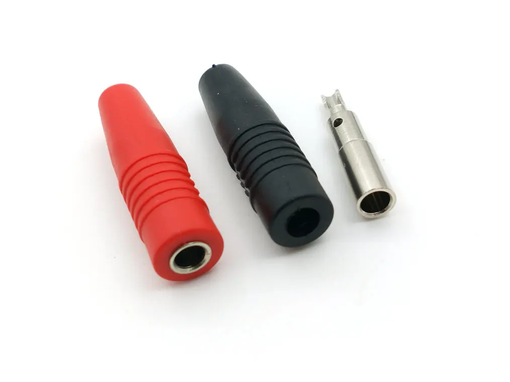 50 шт. силиконовые изолированные разъемы типа банан|connector plug|connector 4mmconnectors banana female |