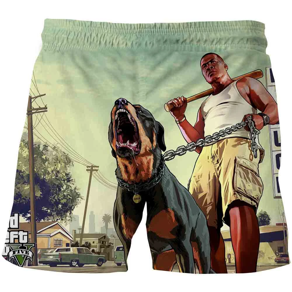 

Shorts 2021 Fashion Grand Theft Auto GTA Boys Summer Shorts Cool GTA5 Boys Sweatpants 3D Printed Shorts Fun Shorts