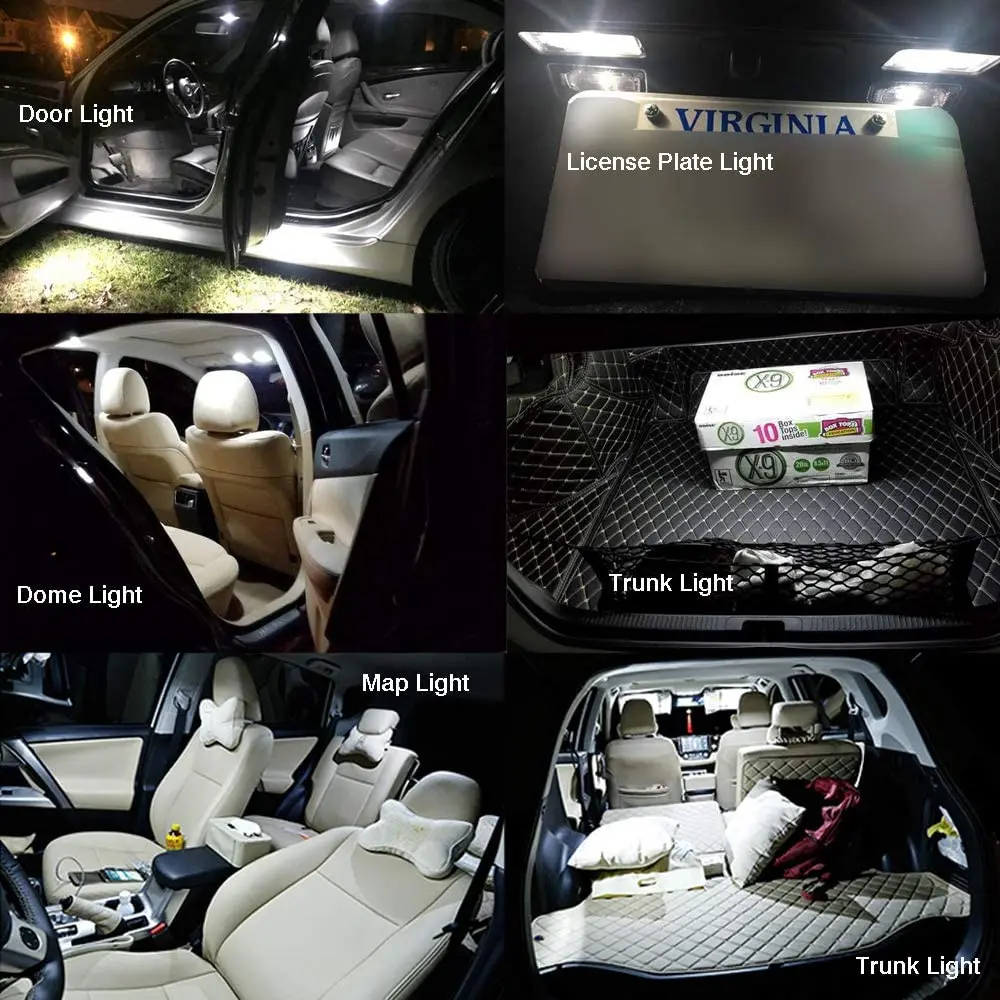 Автомобильные аксессуары яркий набор для Toyota Land Cruiser KDJ95 1996-2002 без ошибок белый