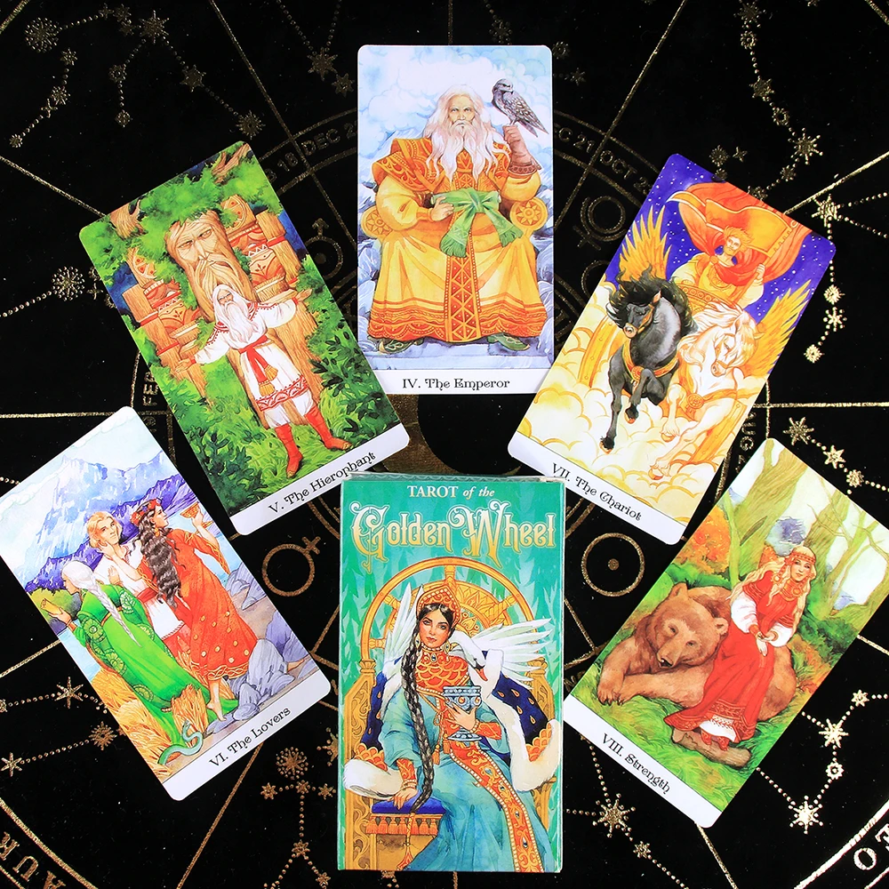 Таро золотого колеса 78 карт колода русское издание вдохновленные сказки Мила