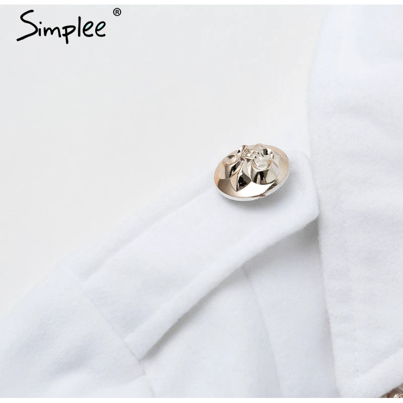 Simplee Vintage двубортный белый длинный плащ двубортный белый длинный плащ для женщин тонкий плащ офис сплошной плащ платье