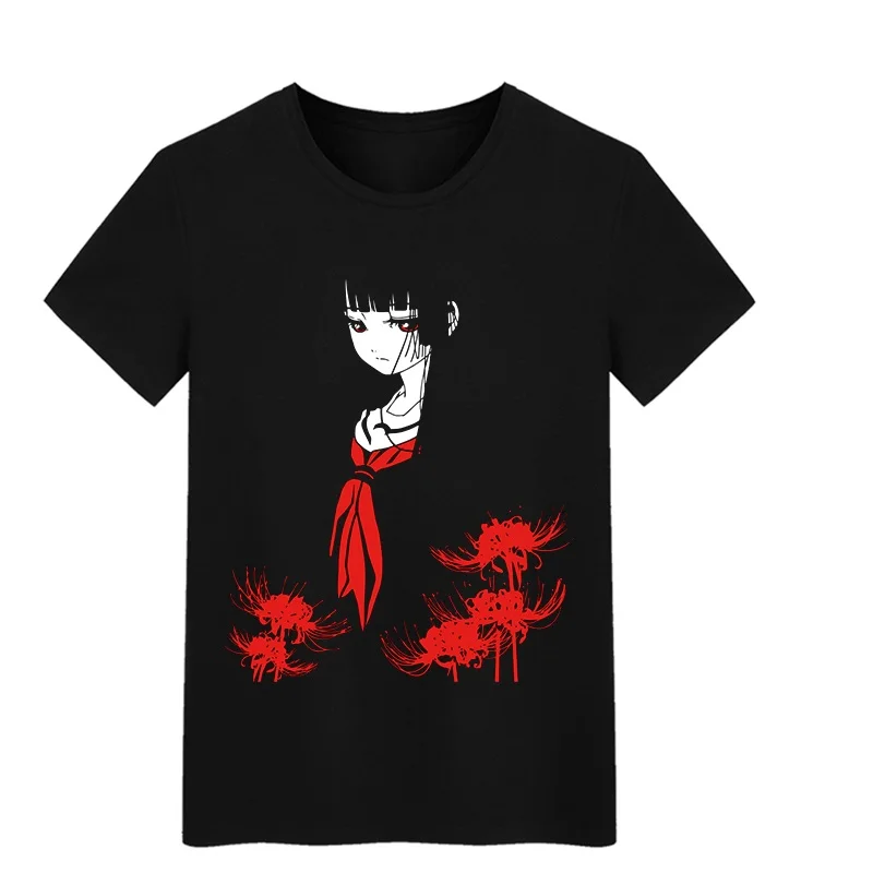 

Unisex Anime Cos Jigoku Shojo Hell Girl Enma Ai Punk Rock Cotton Casual T-Shirt Tee T Shirt