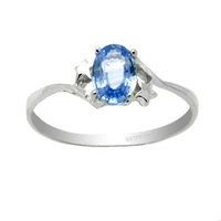 classic sapphire engagement ring for woman 4mm6mm natural sri lanka sapphire ring solid 925 silver sapphire jewelry