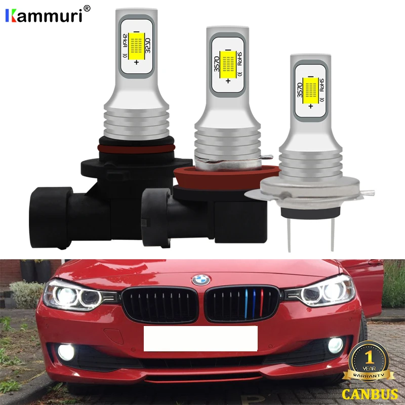 (2) Светодиодная лампа 9006 HB4 H8 H11 H7 Для BMW F48 F20 F21 E82 E87 E39 E60 E36 E93 E92 E91 E90 E46 F30 E38