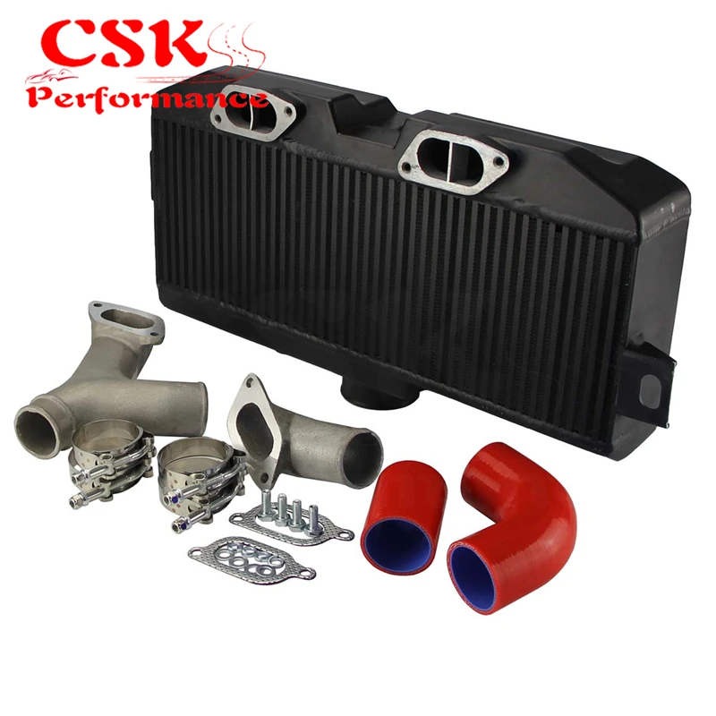 Удлиненный интеркулер с верхним креплением + комплект Y образных труб подходит