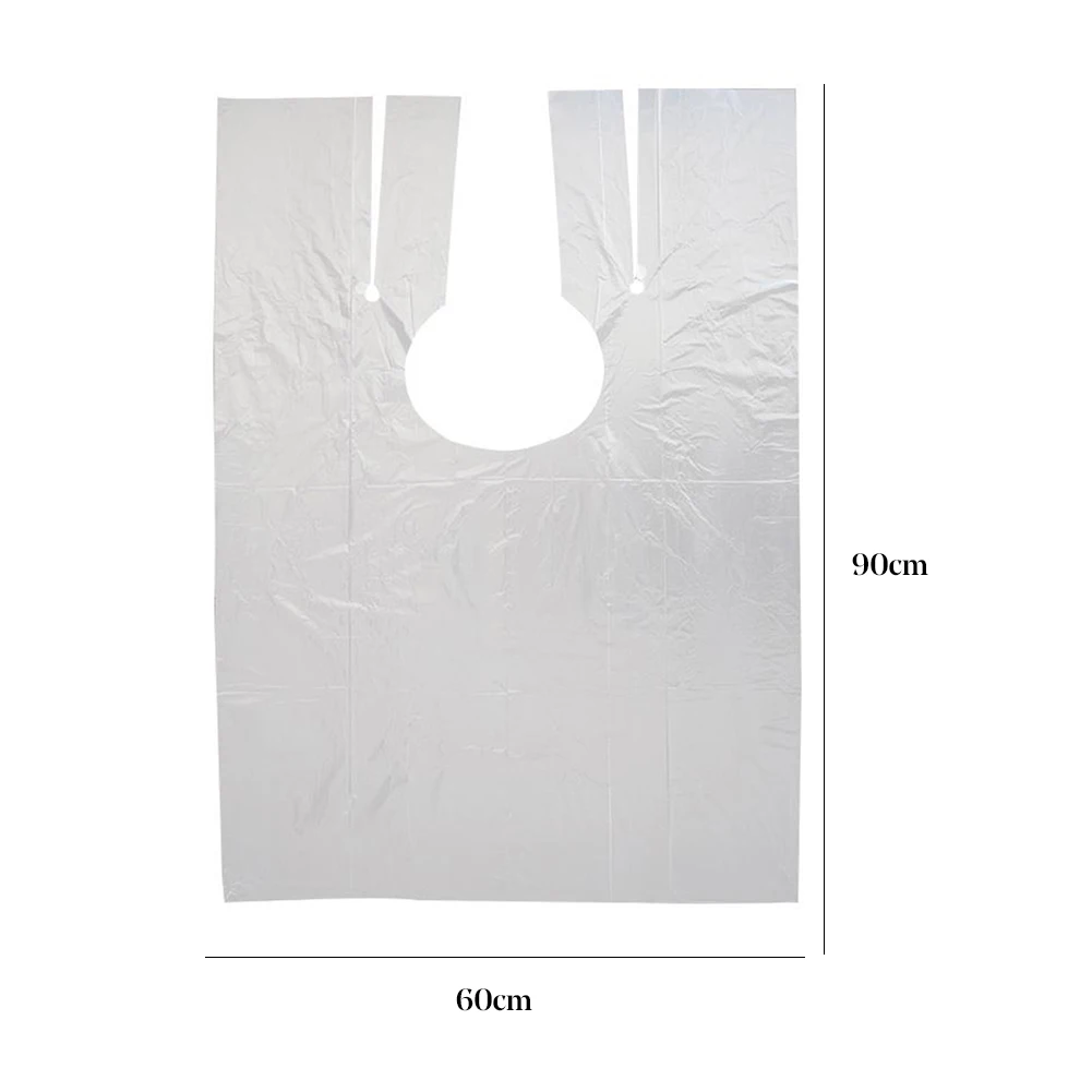 

200Pcs Disposable Hairdressing Capes Waterproof Perm Hair Salon Apron Hairdresser Apron Waterproof Cutting Perm Dye Hair Cape