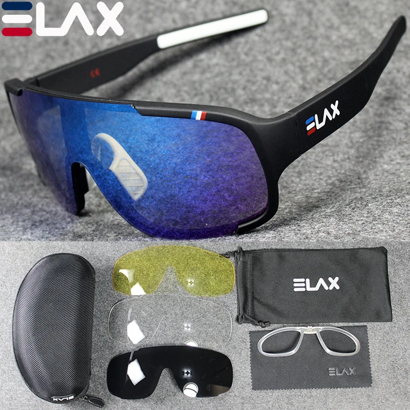 ELAX бренд 4 Lenes новые модные наружные велосипедные очки Mtb спортивные солнцезащитные очки для велоезды UV400 велосипед велосипедные очки