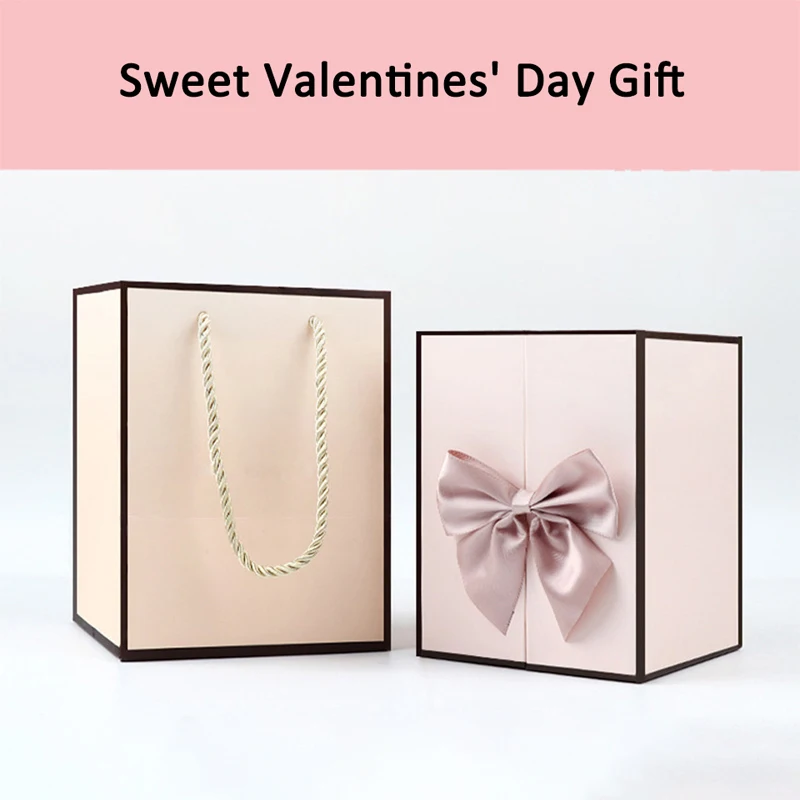 Светящееся мыло роза день Святого Валентина Роза вечный цветок ящик для ожерелья