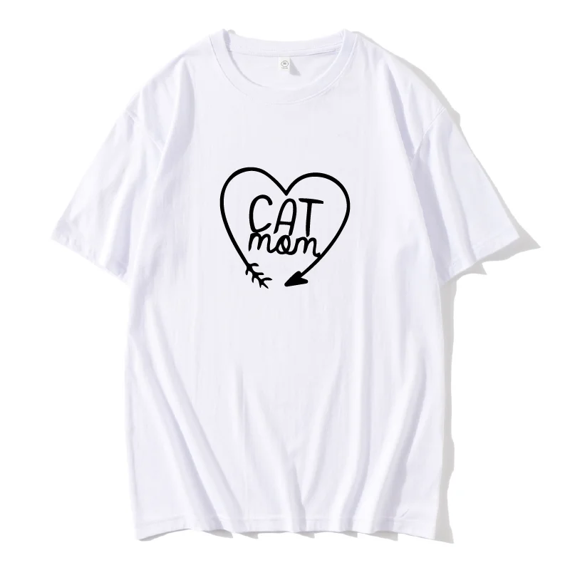 Новинка 2020 летняя футболка с коротким рукавом топ женская принтом кота на выбор