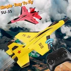 SU-35 RC самолет дроны радиоуправляемый самолет 2,4G планер с дистанционным ручным метательным аппаратом из пенопласта Электрический радиоуправляемый самолет