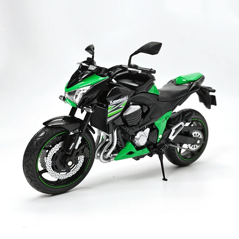 Модель гоночного кросс-кантри мотоцикла Kawasaki Ninja Z800, модель из сплава, игрушка, модель уличного мотоцикла, коллекция, подарок для детей, 1/12