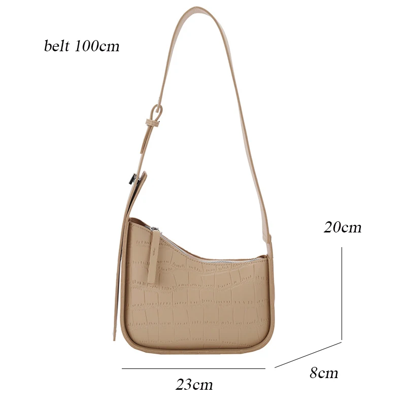 

Fashion Stone Pattern Leather Shoulder Bag Crossbody Bags Women Luxury Brand Handbags Designer Hand Bags High Quality Purses Sac