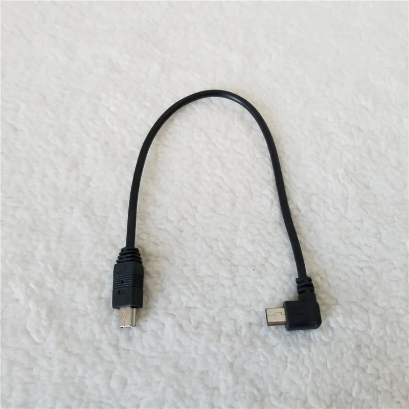 90 градусов изгиб под левым углом мини USB папа-папа адаптер кабель-удлинитель