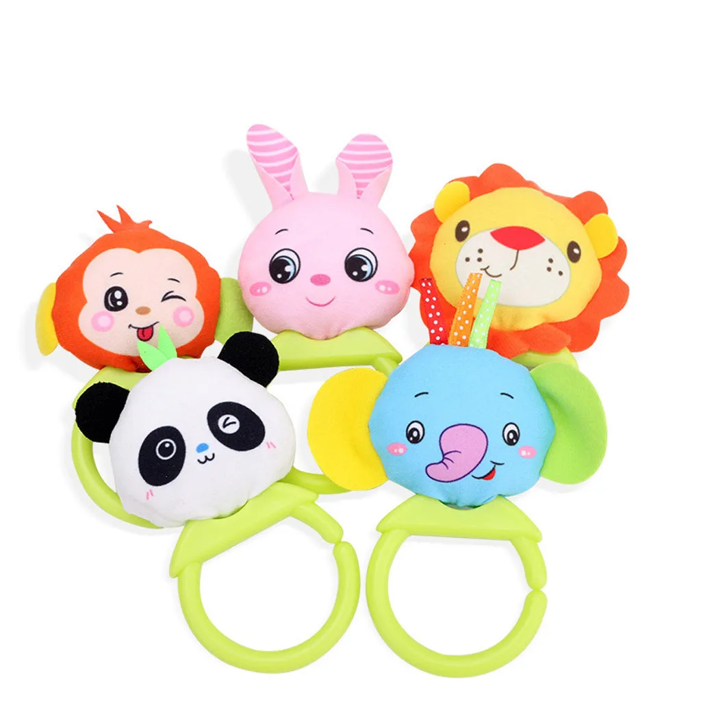 

Adorable Baby Cartoon PlushRing Bell Newborn Hand Grasp Toys Soft Mobile Infant Crib Doll Stimulate Children's Curiosity Juguete