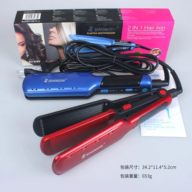 3 в 1 выпрямитель для волос щипцы завивки Многофункциональный гофрированный