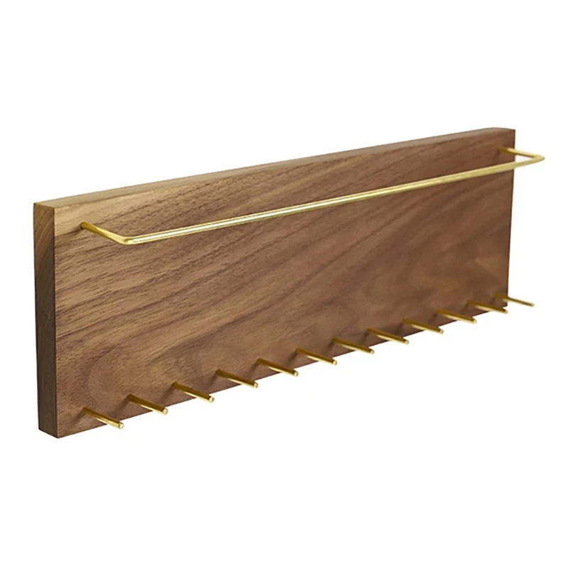 

Wall Mounted Wood Jewelry Organizer Display Wood Rack Hanger Earring Bracelet Necklace Hanging Holder